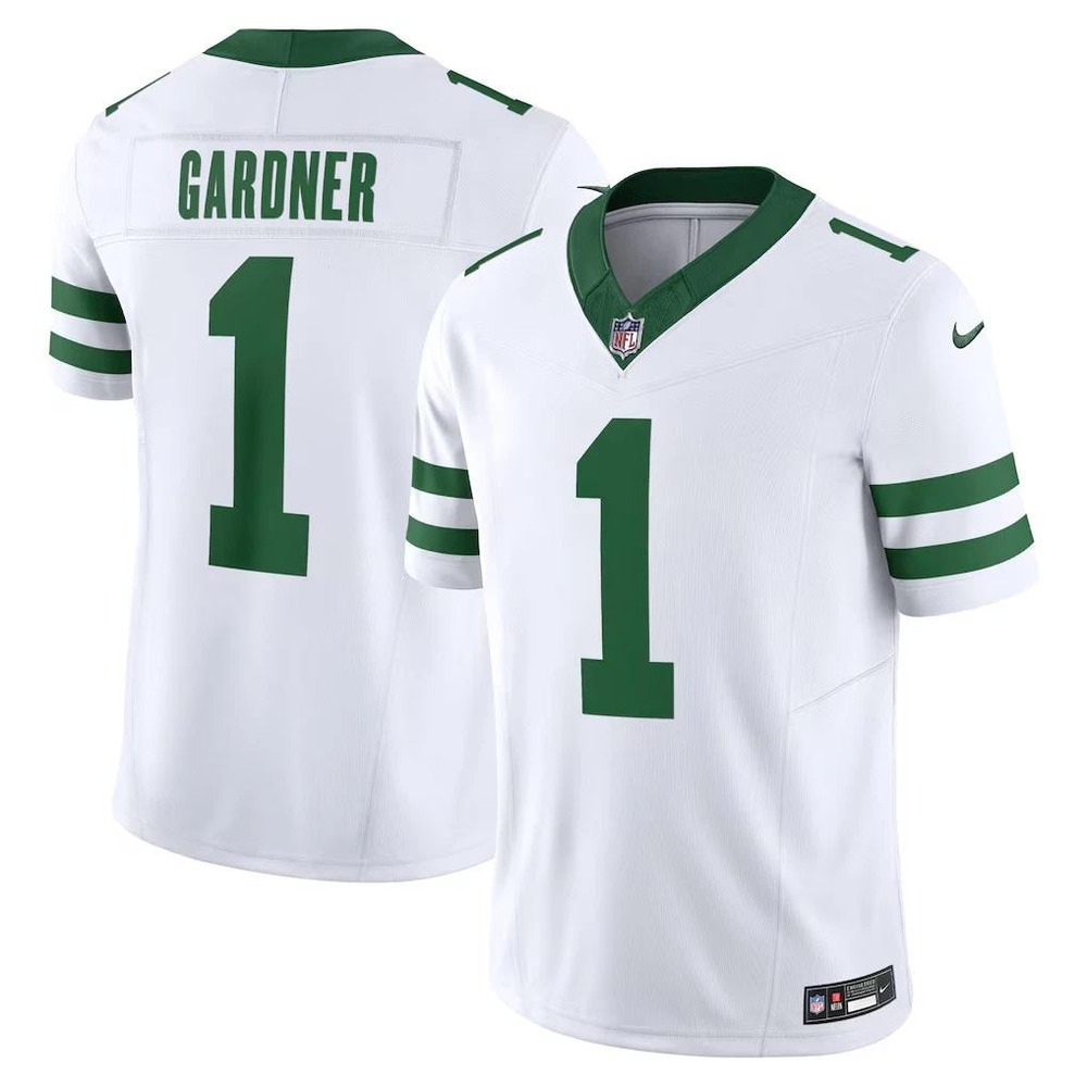 Nike New York Jets Sauce Gardner Men XXL White F.U.S.E. Limited Jersey NWT